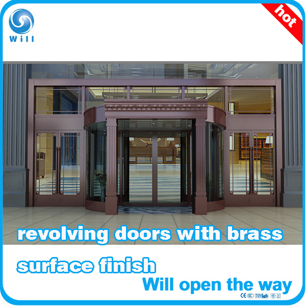 Copper Finished Revolving Door