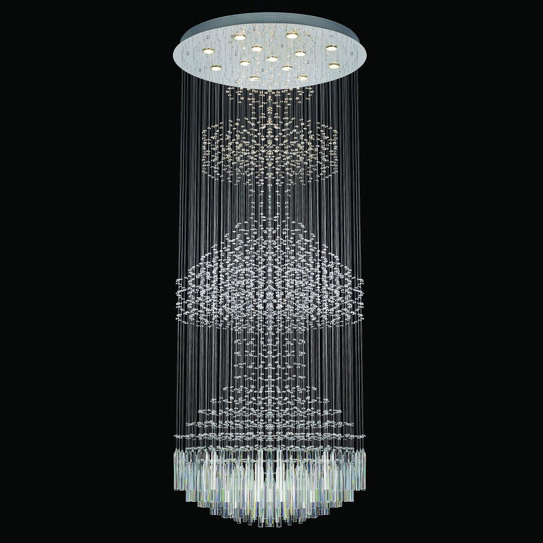 Greative Decoration Wind Chime Crystal Chandelier (GD-6009-13)