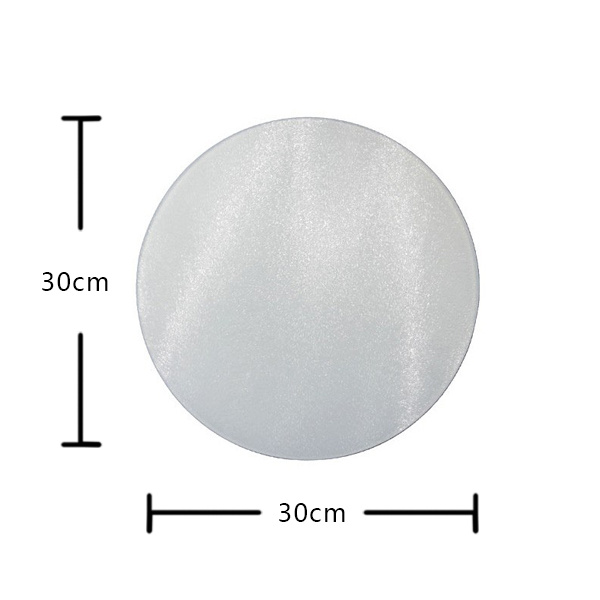 30cm Round Personalized Cutting Boards Glass for Kitchen Decoration
