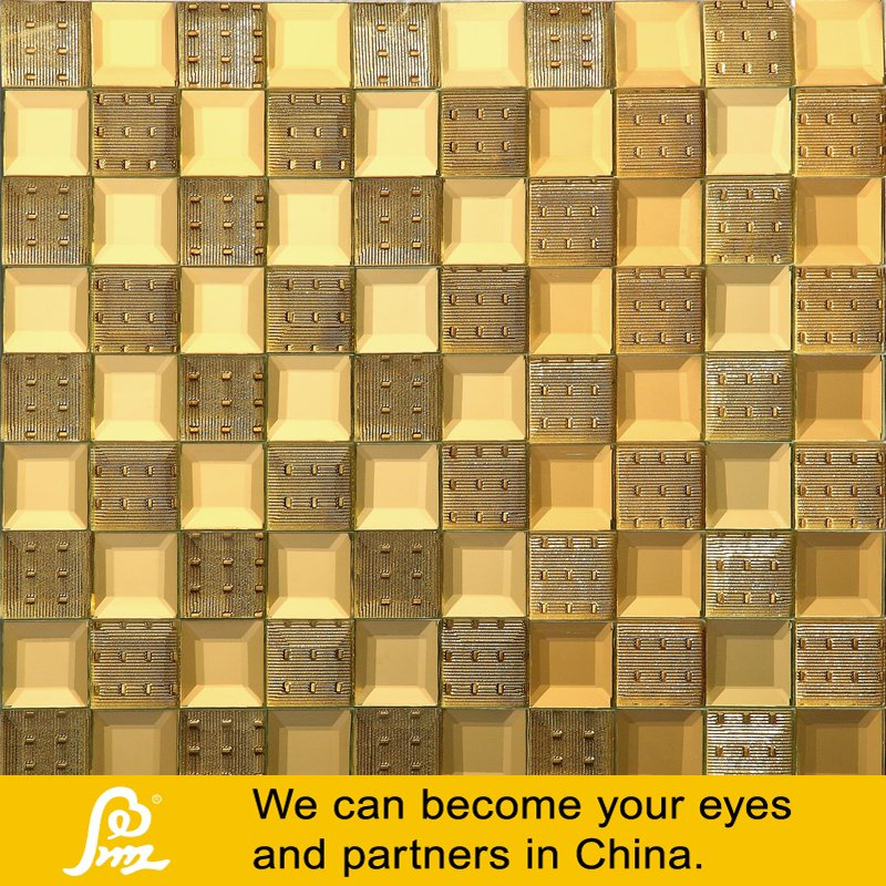 Glass Mosaic with Mirror Design (J03)