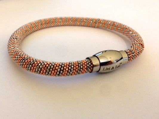 Fashion Jewelry Bracelet Brass Chain + Stainless Steel Magnetic Buckle
