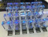 Crystal Flash 3D Logo USB Flash Pen Drive 16GB 32GB
