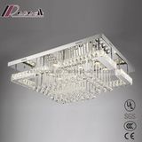 Modern Simple Square Crystal Ceiling Lamp for Living Room