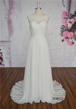 Sexy Wedding Dress A-Line Chiffon Wedding Dress