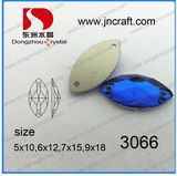 China Horse Eye Navette Sew on Garment Stones Beads (DZ-3066)