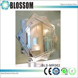 Hand Carving Pentagon Shape Wall Decorative Mirror Art