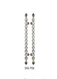 Stainless Steel Crystal Gold Color Glass Door Handle Dg-752