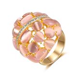 Women Accessory Cat's Eye Hot Sale Fashion Jewelry Crystal Finger Ring