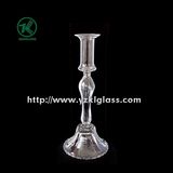 Glass Candle Holder for Decoration with Single Post (dia9.5*24)