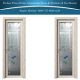 Aluminum Casement Door with Crystal Flower