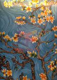 Flower Picture Mosaic Art Decoration (CFD217)
