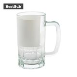 20oz Glass Beer Mug with White Patch (36/case)