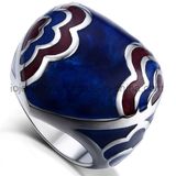Custom Enamel Pattern Ring Jewelry