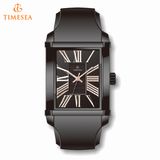OEM Square Mens Watch Leather Quartz Wrist Watch 72568