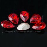 Hot Selling Shining Teardrop Chaton Crystal Point Back Rhinestone