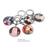 Custom Personalized Cute Promotional Glass Keychain Hx-1003