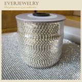 4mm Crystal Rhinestone Cup Chain in Roll for Dress, Shoes, Necklace, Bracelet