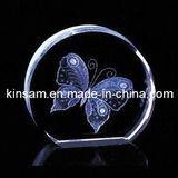 Hot-Selling 3D Laser Engraving Crystal Glass Paperweights (KS11020)