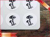 White Paper Sticker Custom Printed PVC Label Sticker