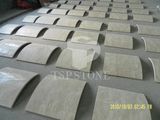 Omani Beige Marble Arc Tile for Column