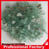 Fire Glass, Fire Pit Glass Tempered in French Green Reflective