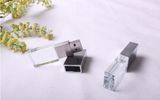 Laser Logo Transparent USB Pen Drive 64GB Memory Stick Crystal