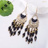 Fashion Jewelry Gold Plated Geometrical Shape Bohemian Style Dangle Earrings