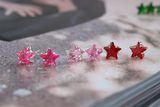 9 Color 8mm Crystal Stud Star Earring for Girl Earrings