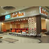 Stainless Steel LED Backlit Channnel Letters for Outdoor Shop Front Brand Name Advertising Sign