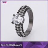 Beautiful Finger Rings with Gold Plating Zirconia Stone