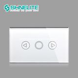Us/Au Standard Touch Light Switch Fashion Crystal Glass Wall Switch