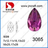 Fuchsia Color Sew on Rhinestones for Ball Gowns