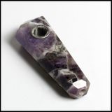 Heady Hand Pipes Stone Spoon Pipe Smoking Crystal Thick Hookah Tobacco Wholesale