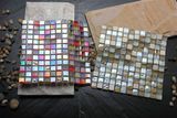 Rainbow Iridescent Crystal Mosaic Tile