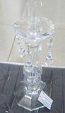 Clear Glass Candle Holder with Single Poster