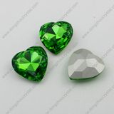 28*28mm Peridot Point Bak Rhinestones Jewelry Stones