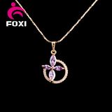 High Quality 18k Gold Gemstone Pendants Charms