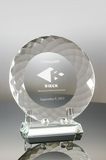 Presidential Crystal Plate in Stand (#5396, #5397, #5398)