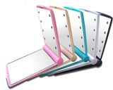 Plastic with 8 Lights Square Pocket LED Makeup Mirror