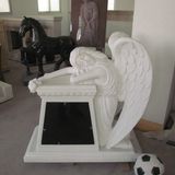 Crystal White Weeping Angle Tombstone