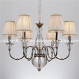 Atique Iron Pendant Lighting with Fabric Shade (SL2068-6)
