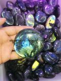 Se Natural Crysal Labrodorite Display Crafts Massage Stone Gift