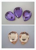 Drop Shaped Decorative Mirror Glass Beads (1023)
