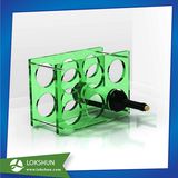 Best Selling Two Tired Shot Glass Beer Tray PMMA Plexi Perspex Acrylic Wine Display Case