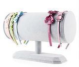 Gray Plush Display Base for Hair Hoops