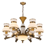 2017 New Design Chandelier Lighting Lamp with Marble and Crystal (SL2272-6)