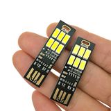 6 LED White Warm Lighting Touch Switch Control Adjustable Table USB Light Lamp 1W for 5V Mobile Phone Charger Desktop Notebook Computer Power Bank
