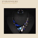 Crystal Flowers Cheap Necklace and Earring Sets
