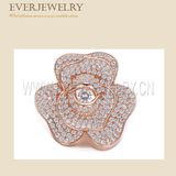 Antique Rhinestone Acrylic Brooch Wholesale