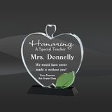 Crystal Green Apple Award for Teacher's Gifts